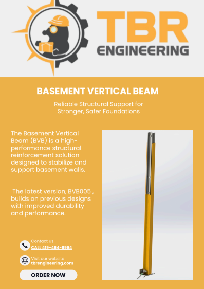 basement vertical beam - sales flyer